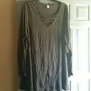 Dark grey long sleeve shirt